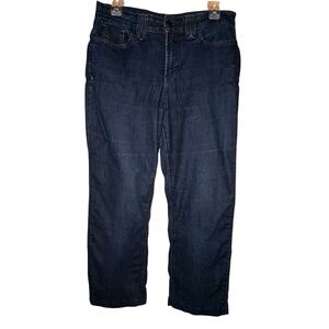 NYDJ Women’s‎ Straight Leg Ankle Jeans Dark Blue Wash Denim Stretch Slimming 12
